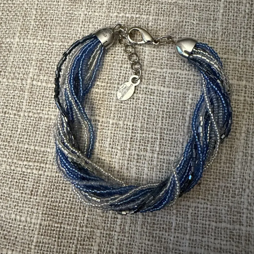 Authentic NeroLeone Made in Italy Multi-Strand Bracelet Cobalt Something Blue